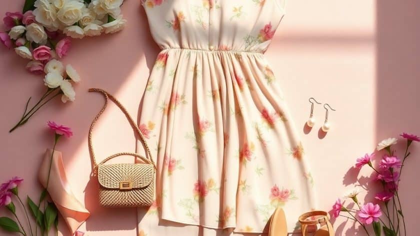 spring brunch florals outfit